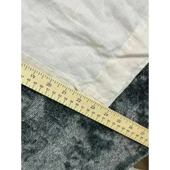 Bryn Walker Linen Pants Wide Leg Pull On Buttons Light Pink Size M Made In USA - Picture 10 of 14